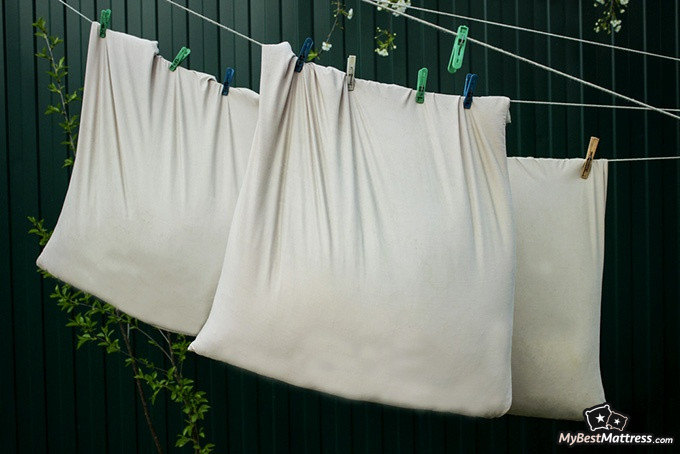 How often should you wash your pillows: pillows hung to dry How often should you wash your pillows: pillows hung to dry